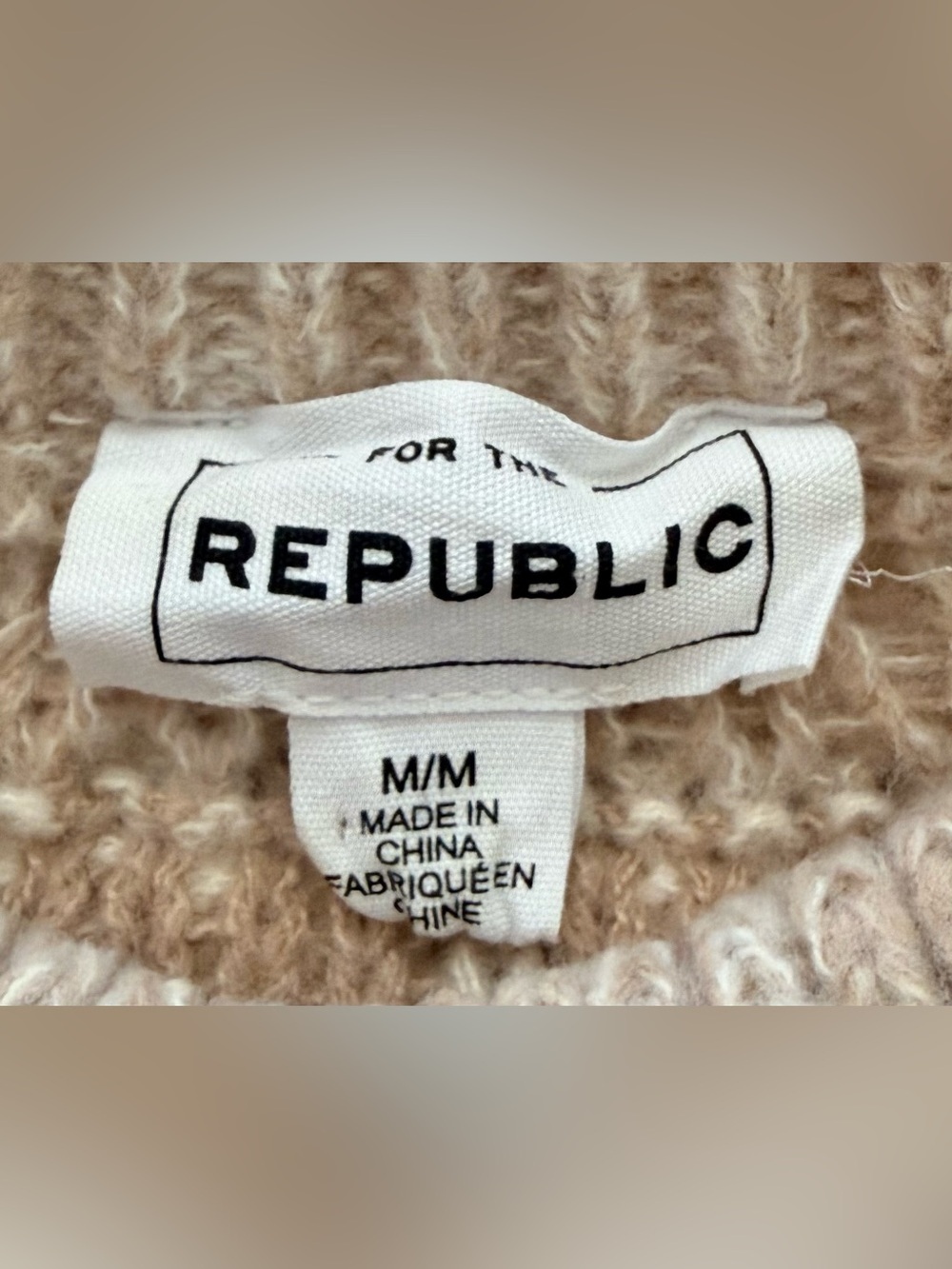 For the Republic Fair Isle Chunky Knit Crewneck Sweater - M - Picture 6 of 6